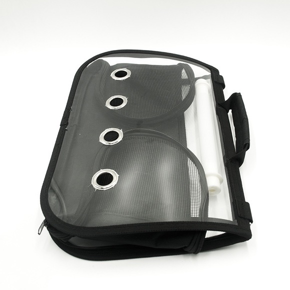Final Sale Portable Bird Carrier Travel Cage Pet Mesh Folding Breathable Bag M - Picture 11 of 13